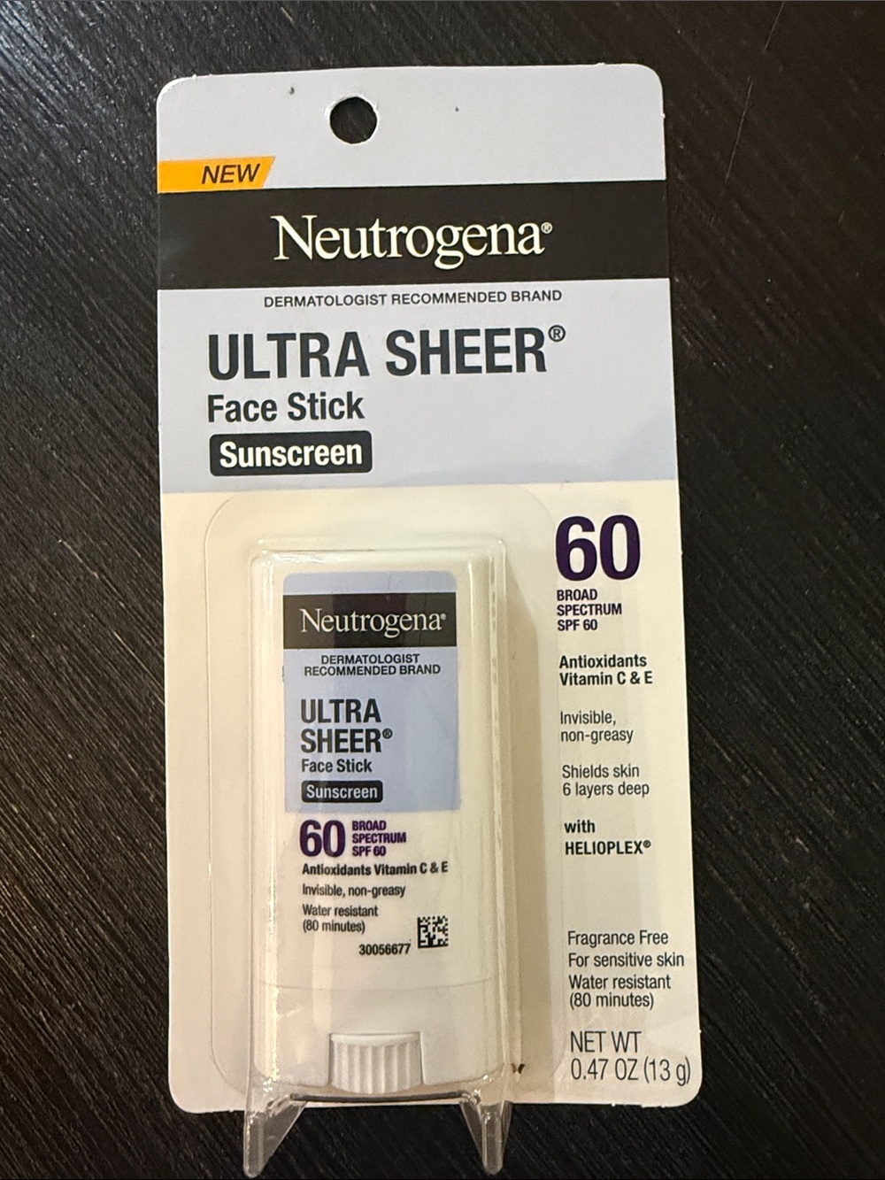 NWT Neutrogena Ultra Sheer Face Stick Sunscreen SPF 60